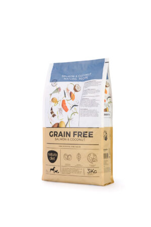 Natura Diet GRAIN FREE SALMON & COCONUT - 3Kg
