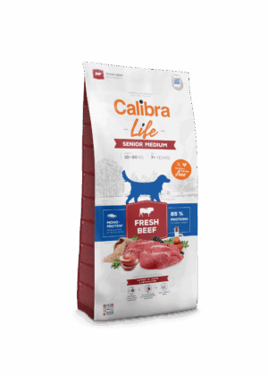 Calibra Dog Life Senior Medium Fresh Beef - 2,5Kg