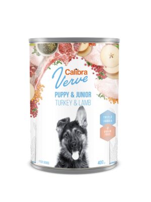 Calibra Dog GF Verve Junior Pavo Y Cordero  - 400g