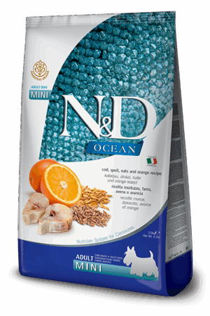 N&D Ocean Mini Bacalao Espelta & Avena