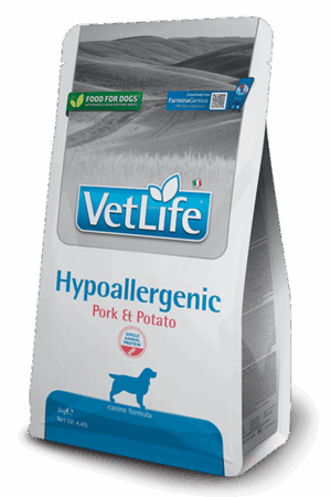 VET LIFE DOG HYPOALLERGENIC CERDO - 2Kg