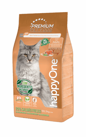 Happy One Premium Gato Adulto - Salmón  - 1,5Kg